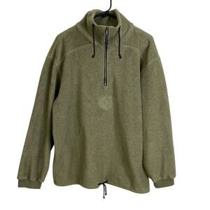 Bogner Fire Ice Fleece Jacket Mens 2XL Green Half Zip Sweater Ski Hiking Sports